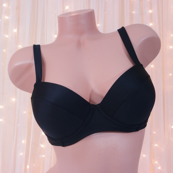 Shade & Shore Black Push Up Bikini Top Size 32DD - Picture 2 of 5